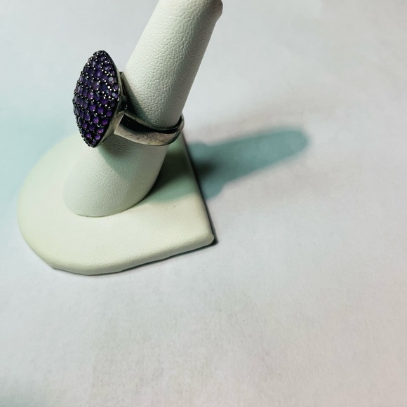 Amethyst 925 Silver Ring - Picture 2 of 10